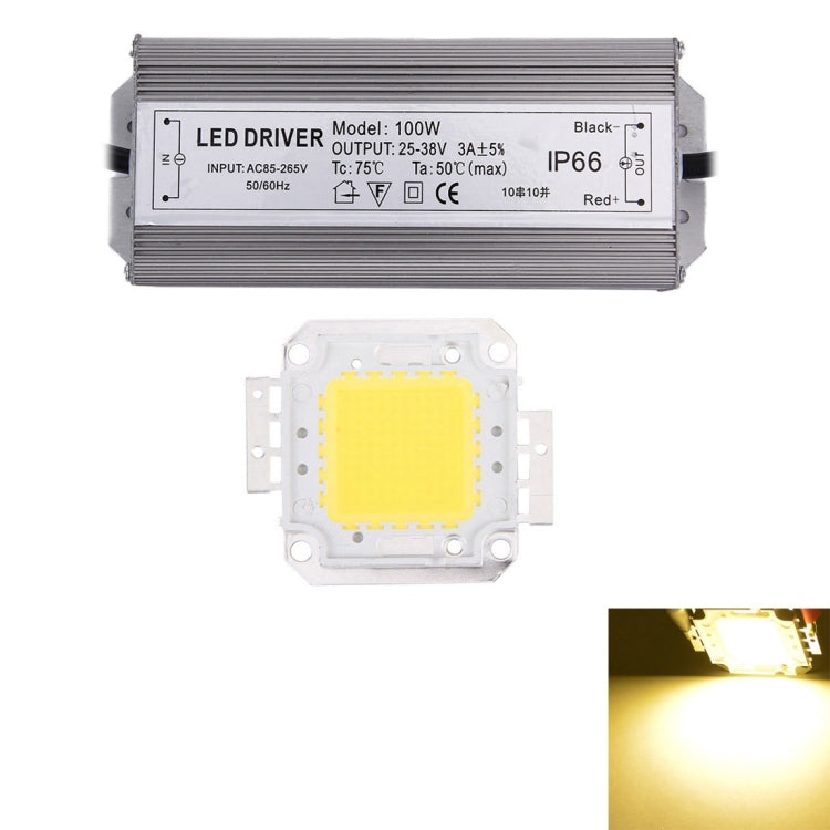 100W 8500LM High Power LED Integrated Light Lamp + 25-38V LED Driver