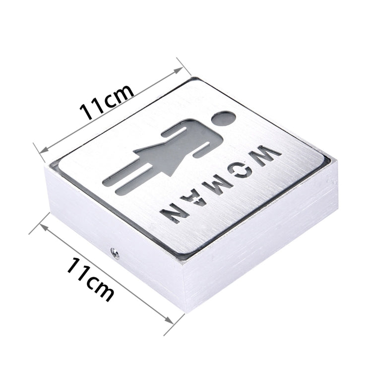 Women WC Toilet LED Sign Indicator Light, Size: 11x11x3.5cm