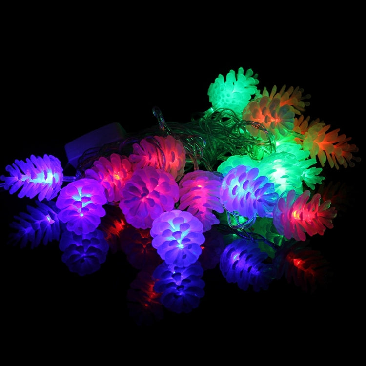 4m Pine Cone Water Resistant Colorful Light Modeling String Light, 20 LEDs Without End Joint and Controller, AC 110-240V