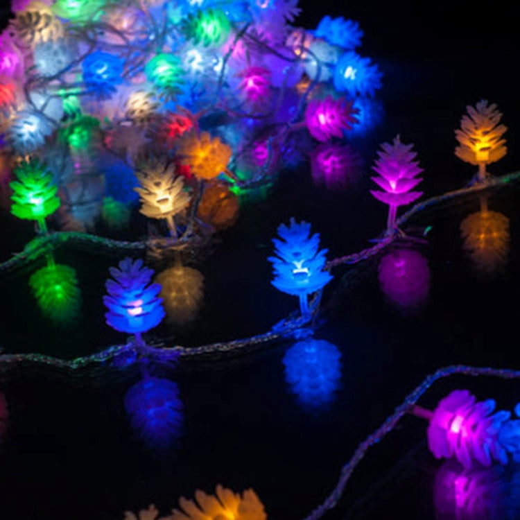 4m Pine Cone Water Resistant Colorful Light Modeling String Light, 20 LEDs Without End Joint and Controller, AC 110-240V