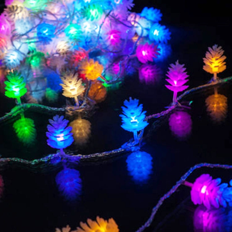 4m Pine Cone Water Resistant Colorful Light Modeling String Light, 20 LEDs Without End Joint and Controller, AC 110-240V