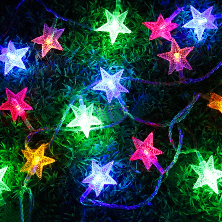 4m Stars Water Resistant Colorful Light Modeling String Light, 20 LEDs Without End Joint and Controller, AC 110-240V
