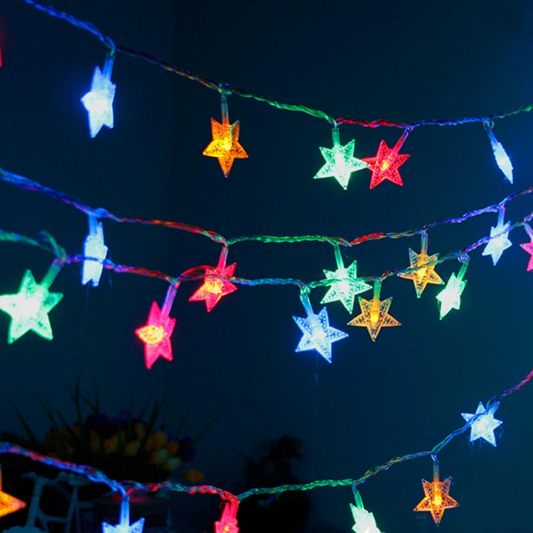 4m Stars Water Resistant Colorful Light Modeling String Light, 20 LEDs Without End Joint and Controller, AC 110-240V