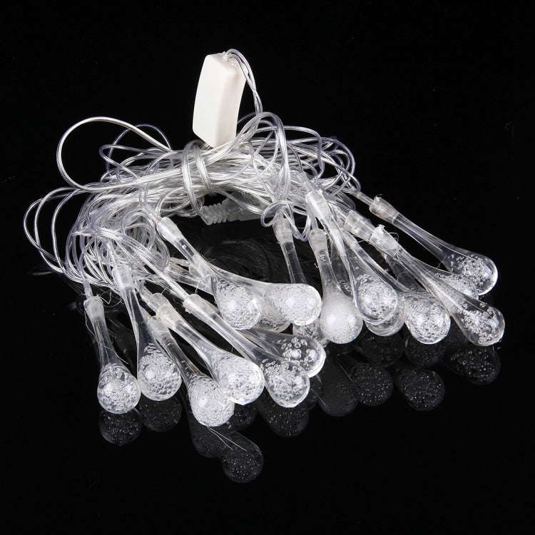 4m Small Water Drops Water Resistant Colorful Light Modeling String Light, 20 LED Without End Joint and Controller, 12V-240V