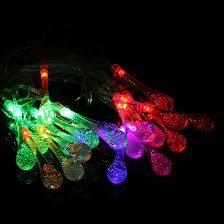 4m Small Water Drops Water Resistant Colorful Light Modeling String Light, 20 LED Without End Joint and Controller, 12V-240V
