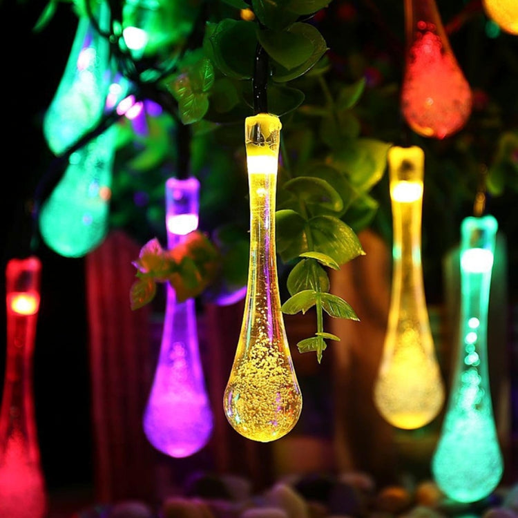 4m Small Water Drops Water Resistant Colorful Light Modeling String Light, 20 LED Without End Joint and Controller, 12V-240V