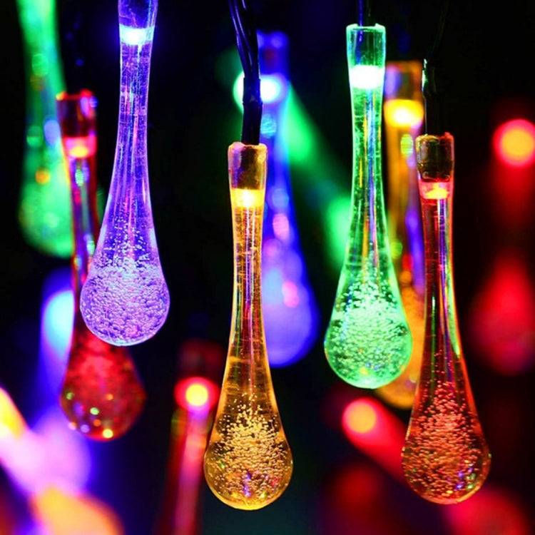 4m Small Water Drops Water Resistant Colorful Light Modeling String Light, 20 LED Without End Joint and Controller, 12V-240V