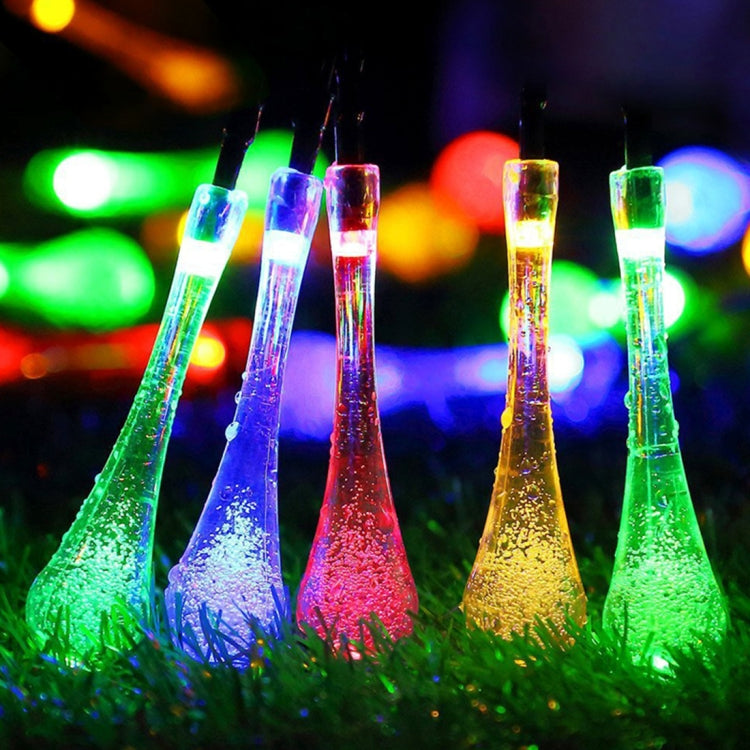 4m Small Water Drops Water Resistant Colorful Light Modeling String Light, 20 LED Without End Joint and Controller, 12V-240V