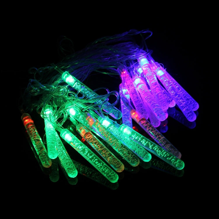 4m Small Water Column Water Resistant Colorful Light Modeling String Light, 20 LEDs Without End Joint and Controller, AC 110-240V