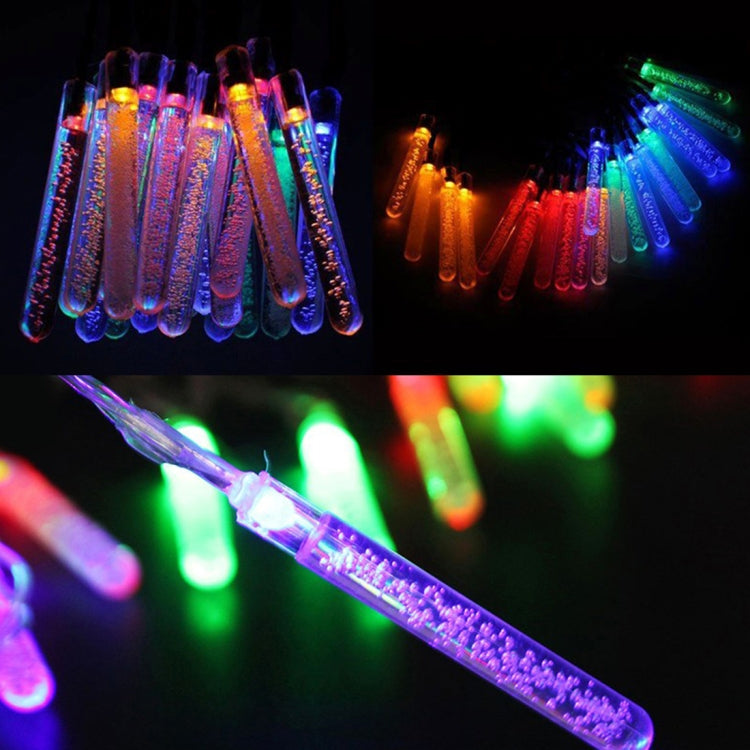 4m Small Water Column Water Resistant Colorful Light Modeling String Light, 20 LEDs Without End Joint and Controller, AC 110-240V