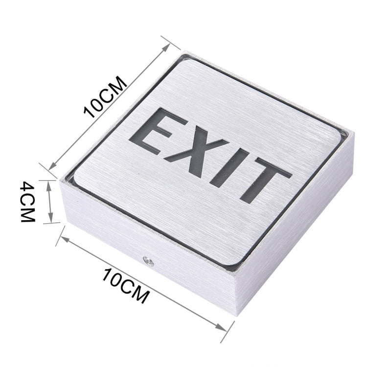 EXIT LED Sign Indicator Light, Size: 11x11x3.5cm(Green)
