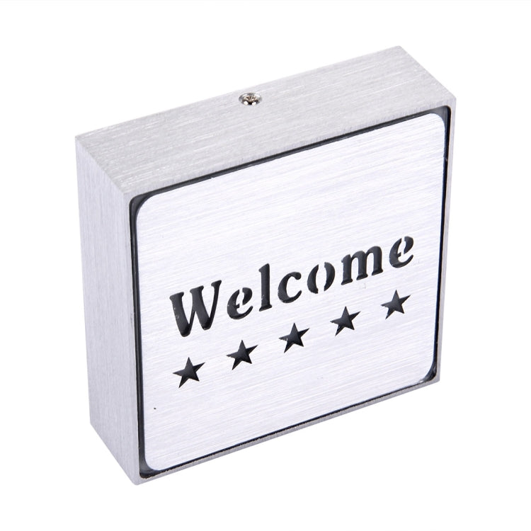 Welcome LED Sign Indicator Light, Size: 11x11x3.5cm(Red)
