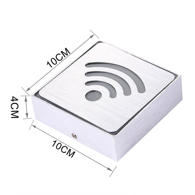 WIFI LED Sign Indicator Light, Size: 11x11x3.5cm(Blue)