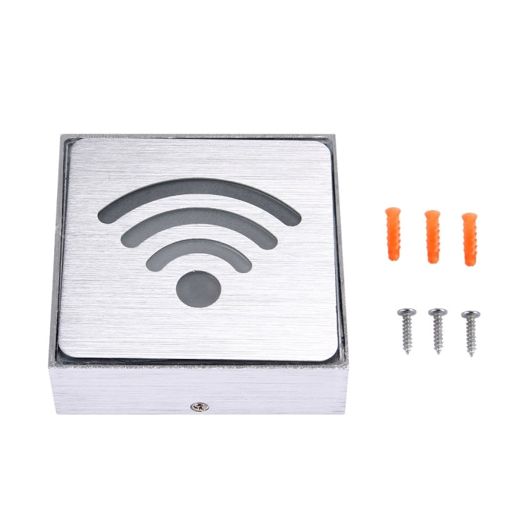 WIFI LED Sign Indicator Light, Size: 11x11x3.5cm(Blue)