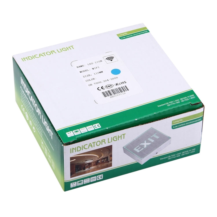 WIFI LED Sign Indicator Light, Size: 11x11x3.5cm(Blue)