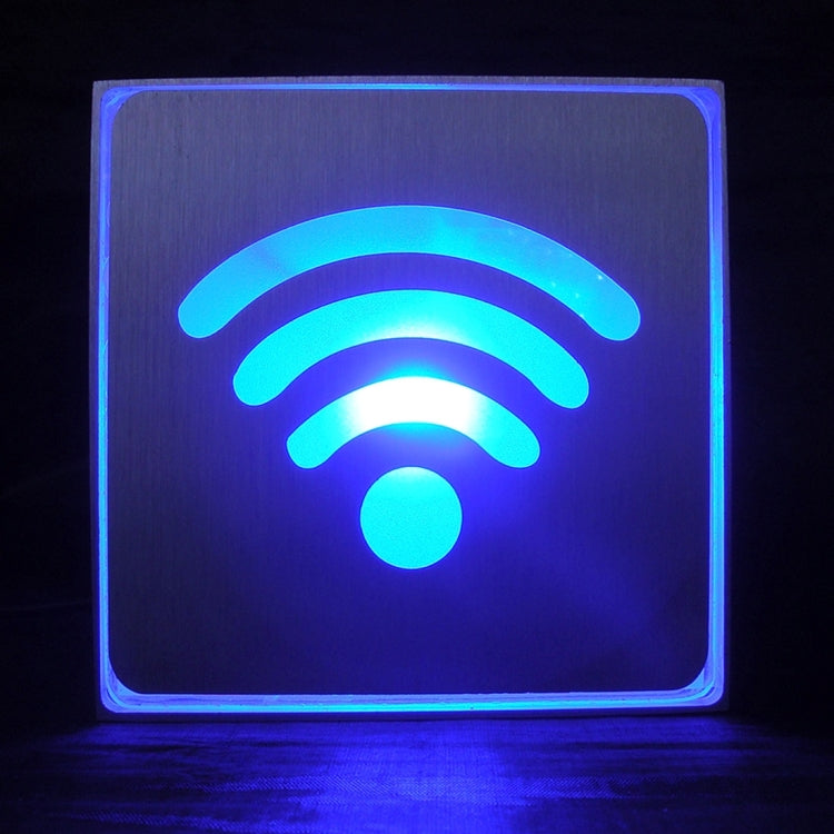 WIFI LED Sign Indicator Light, Size: 11x11x3.5cm(Blue)