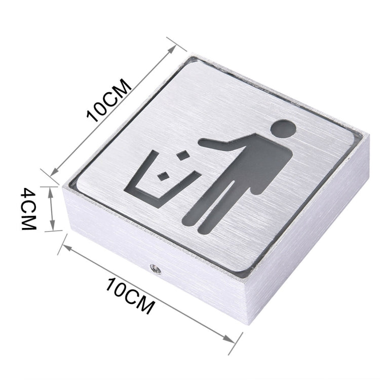 Bin LED Sign Indicator Light, Size: 11x11x3.5cm(Green)