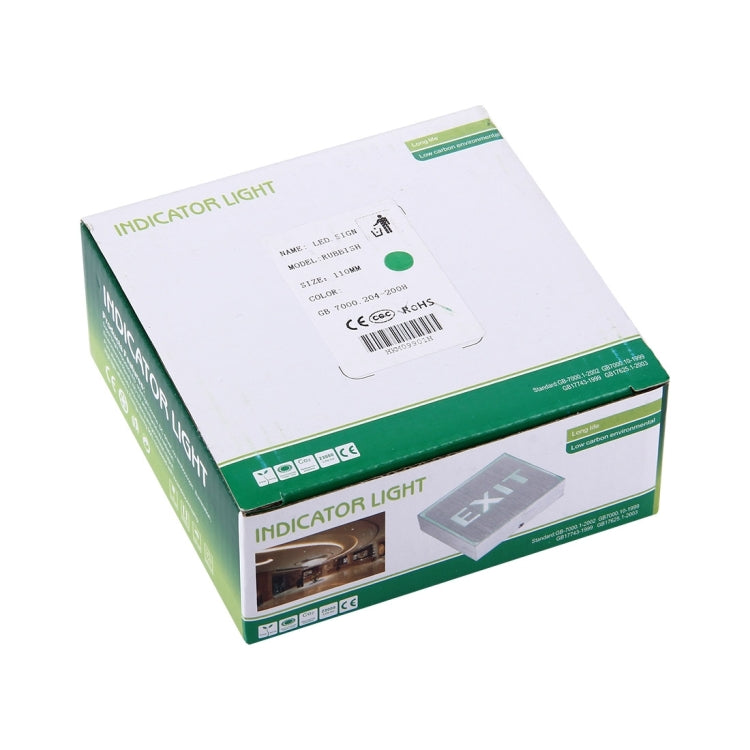 Bin LED Sign Indicator Light, Size: 11x11x3.5cm(Green)
