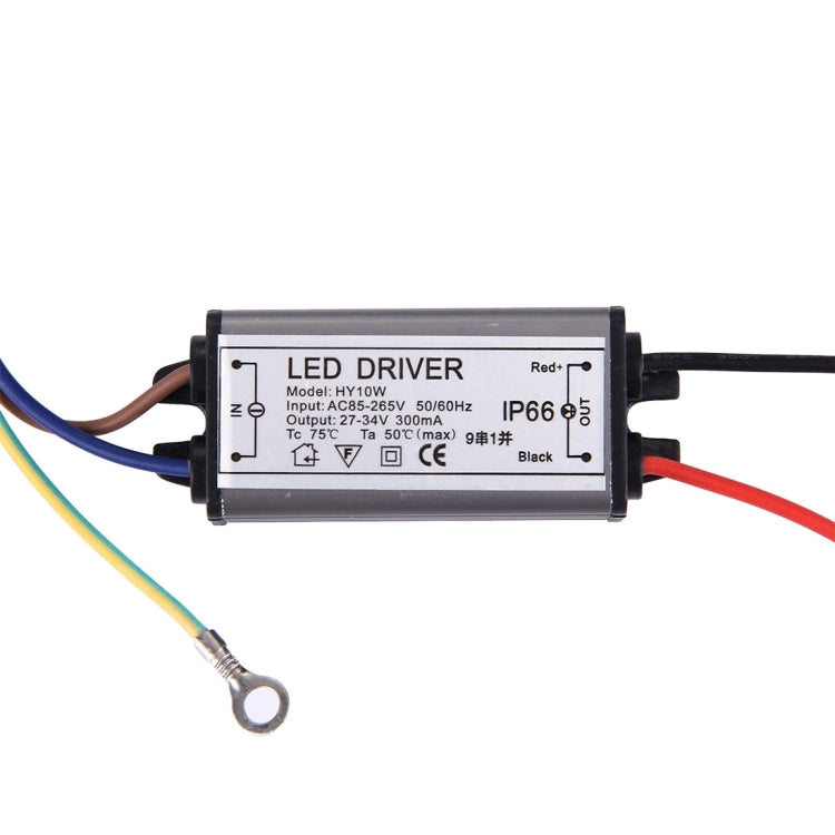 10W 850LM High Power LED Integrated Light Lamp + 27-34V LED Driver(Warm White)