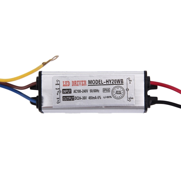 20W 1600LM High Power LED Integrated Light Lamp + 24-36V LED Driver(Warm White)