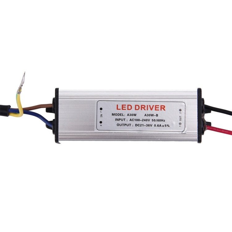 30W 2600LM High Power LED Integrated Light Lamp + 21-36V LED Driver(Warm White)