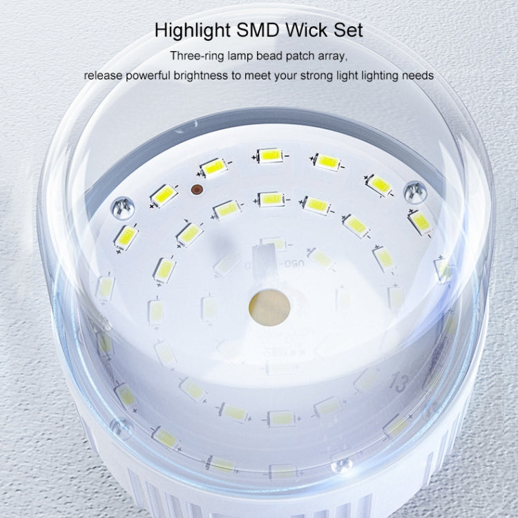 V52 260W Solar Rechargeable IP42 Waterproof Five-speed Dimming Light Light Bulb Hanging Lamp with Battery Indicator, US Plug