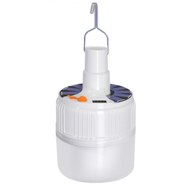 V51 240W Remote Control Solar Rechargeable IP42 Waterproof Five-speed Dimming Light Light Bulb Hanging Lamp with Battery Indicator, US Plug