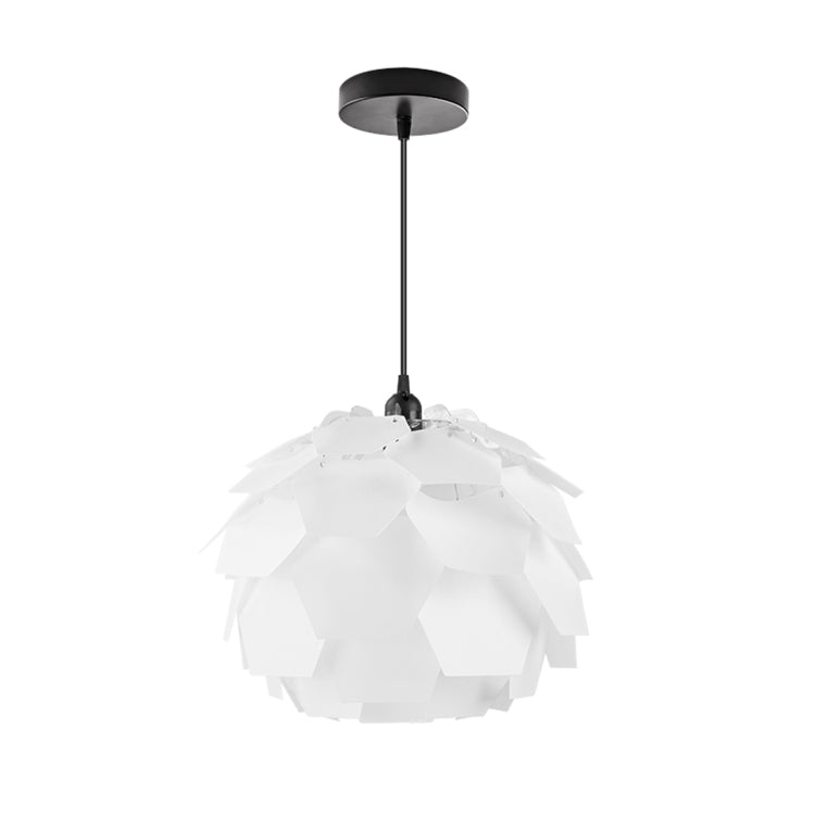 LAMPZ00E A-04 E14 / E27 Concise Style Creative PP DIY Lamp Shade, Not Included Light Bulb, Cable and Lamp Base(White)
