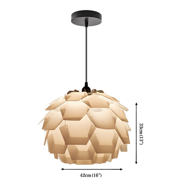 LAMPZ00E A-04 E14 / E27 Concise Style Creative PP DIY Lamp Shade, Not Included Light Bulb, Cable and Lamp Base(White)