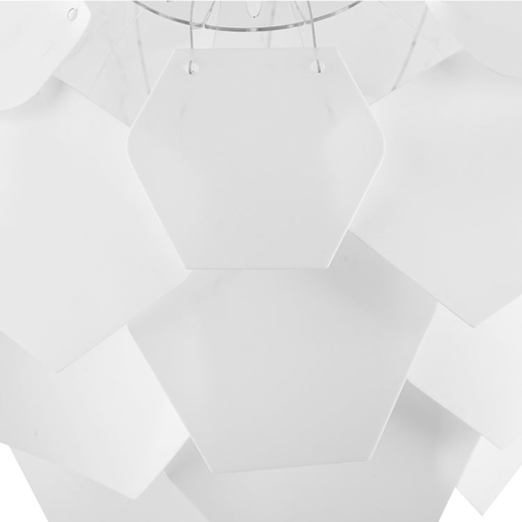 LAMPZ00E A-04 E14 / E27 Concise Style Creative PP DIY Lamp Shade, Not Included Light Bulb, Cable and Lamp Base(White)