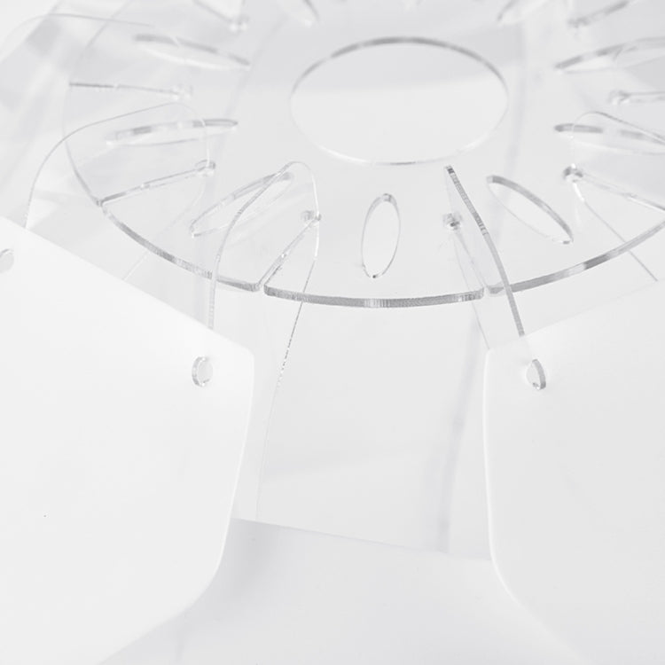 LAMPZ00E A-04 E14 / E27 Concise Style Creative PP DIY Lamp Shade, Not Included Light Bulb, Cable and Lamp Base(White)