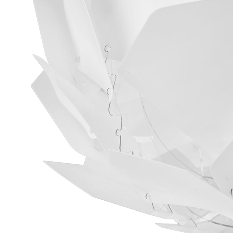 LAMPZ00E A-04 E14 / E27 Concise Style Creative PP DIY Lamp Shade, Not Included Light Bulb, Cable and Lamp Base(White)
