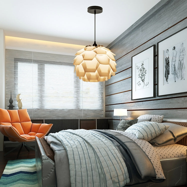 LAMPZ00E A-04 E14 / E27 Concise Style Creative PP DIY Lamp Shade, Not Included Light Bulb, Cable and Lamp Base(White)