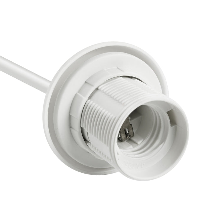 LAMPZ00E S11-01 E27 Screw Bulb Base Lamp Bulb Holder with 1m Electric Wire, Not Included Light Bulb, AC 220V, VDE Certificated(White)