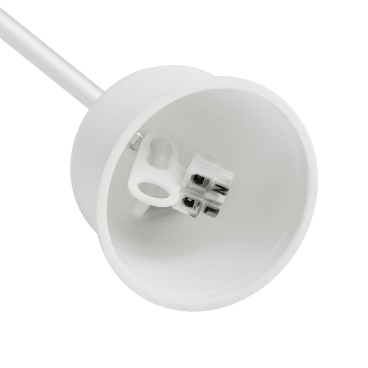 LAMPZ00E S1-06 E27 Screw Bulb Base Lamp Bulb Holder with 1m Electric Wire, Not Included Light Bulb, AC 220V, VDE Certificated(White)