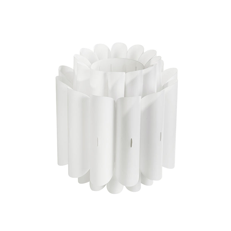 LAMPZ00E A-08P E14 / E27 Concise Style Dual Layer Lantern Shaped PP DIY Lamp Shade, Not Included Light Bulb, Cable and Lamp Base(White)