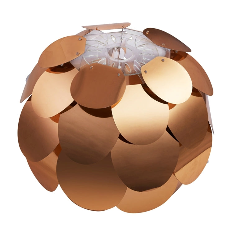 LAMPZ00E A-12 E14 / E27 Concise Style Pine Cone Shaped Copper Plating PP DIY Lamp Shade (Ellipse), Not Included Light Bulb, Cable and Lamp Base
