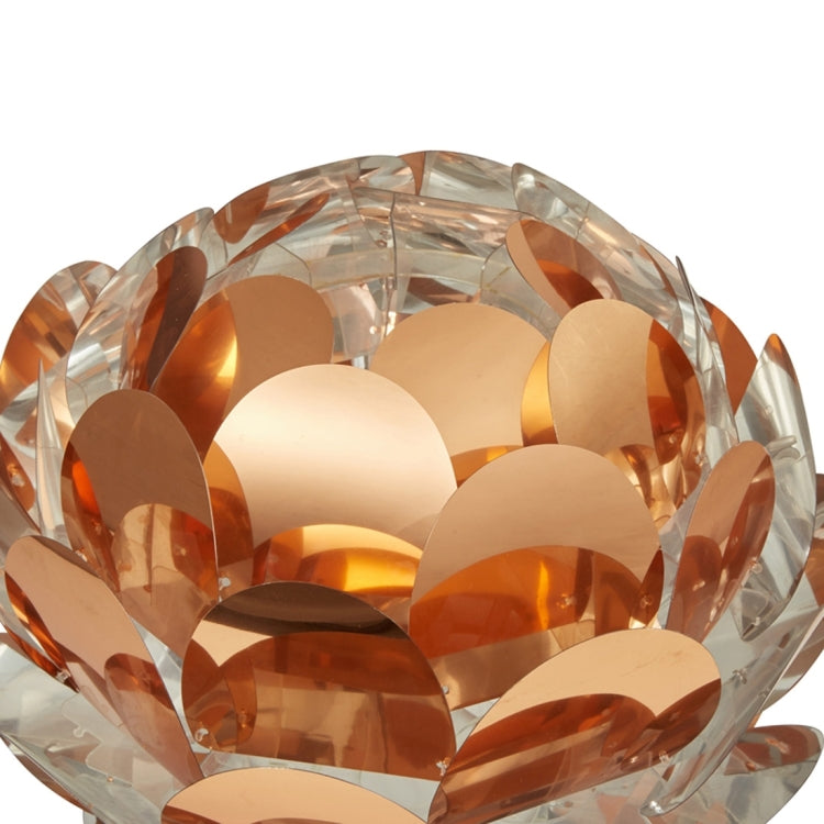 LAMPZ00E A-12 E14 / E27 Concise Style Pine Cone Shaped Copper Plating PP DIY Lamp Shade (Ellipse), Not Included Light Bulb, Cable and Lamp Base