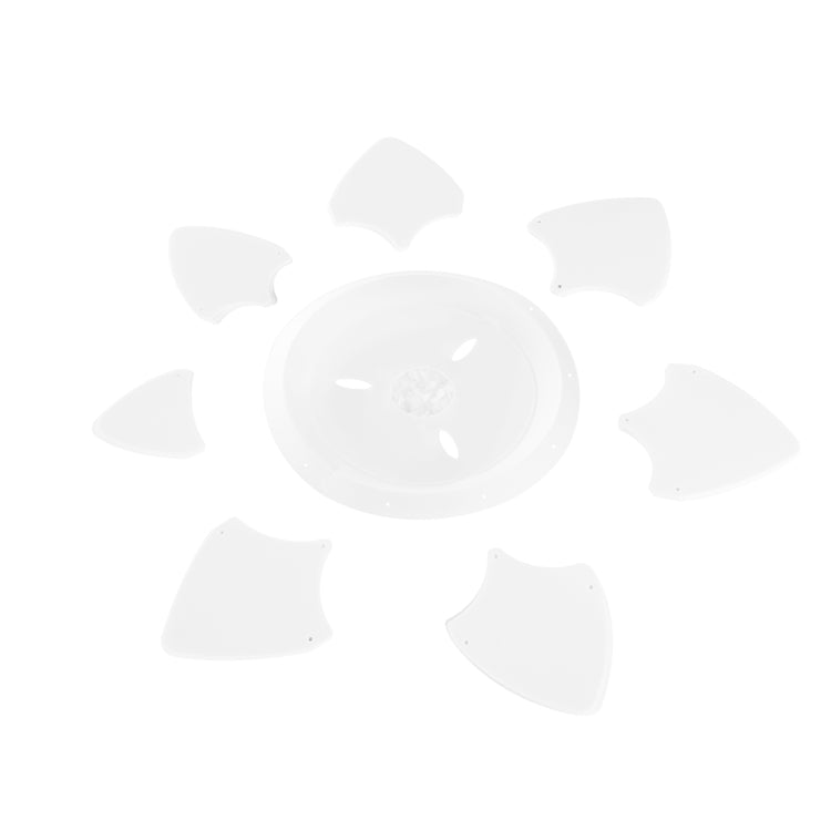 LAMPZ00E A-15D E27 Concise Style Artichoke Shaped PP DIY Lamp Shade with Cable and Lamp Base, Not Included Light Bulb, DC 220-224V(White)
