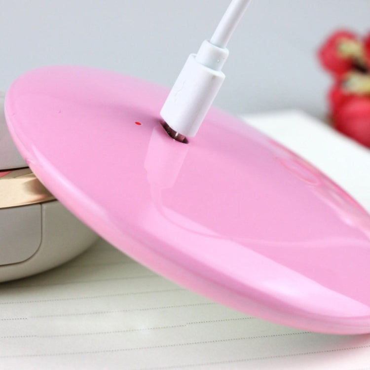 OneFire 1W 10 LEDs Multi-function Rechargeable Donut Shaped Makeup Mirror LED Desk Lamp Night Light, DC 5V