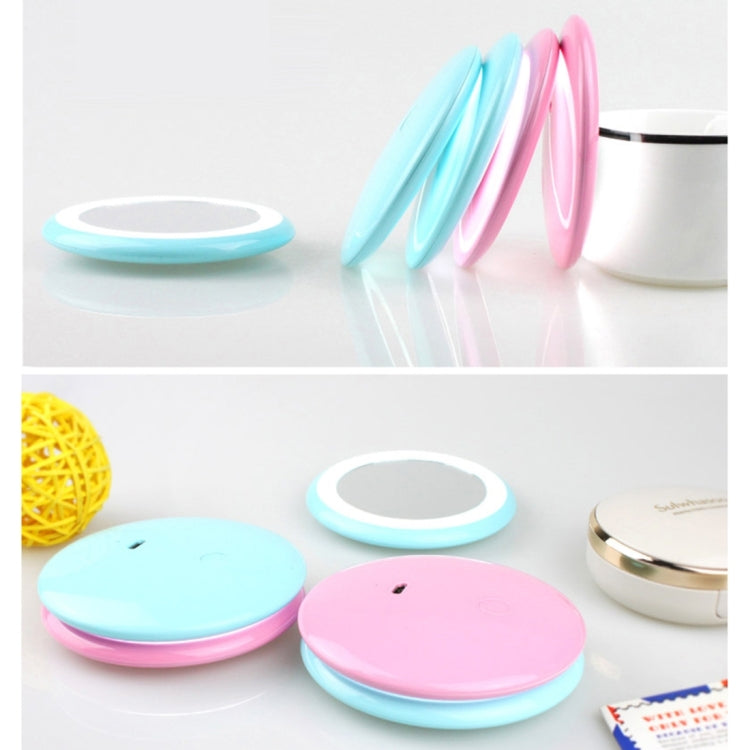 OneFire 1W 10 LEDs Multi-function Rechargeable Donut Shaped Makeup Mirror LED Desk Lamp Night Light, DC 5V