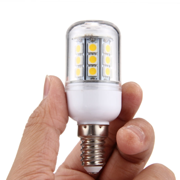 E14 2.5W Corn Light Bulb, 27 LEDs SMD 5050, AC 110V