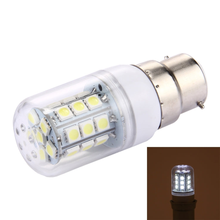 B22 2.5W Corn Light Bulb, 27 LEDs SMD 5050, AC 110V
