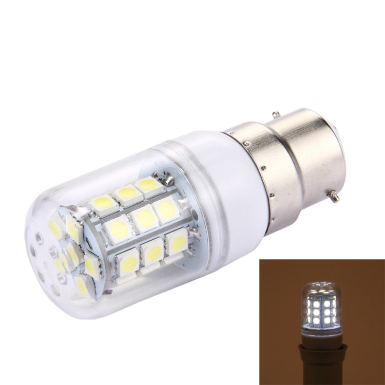 B22 3W Corn Light Bulb, 30 LEDs SMD 5050, AC 220V