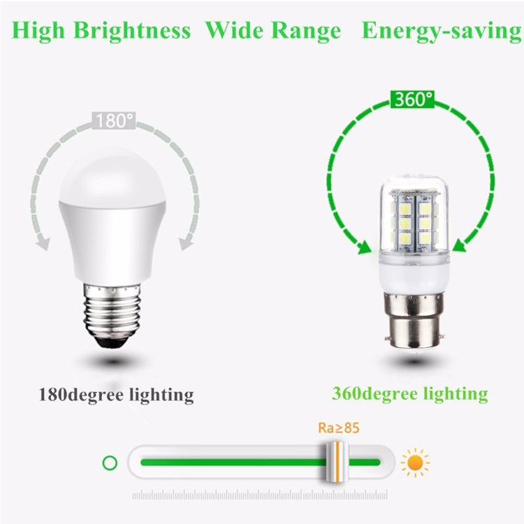 B22 3W Corn Light Bulb, 30 LEDs SMD 5050, AC 220V