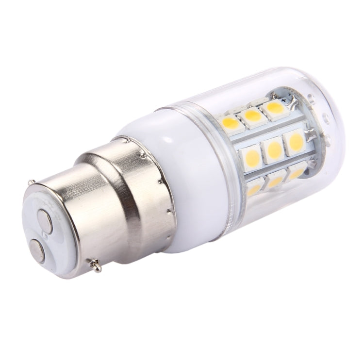 B22 2.5W Corn Light Bulb, 27 LEDs SMD 5050, AC 220V