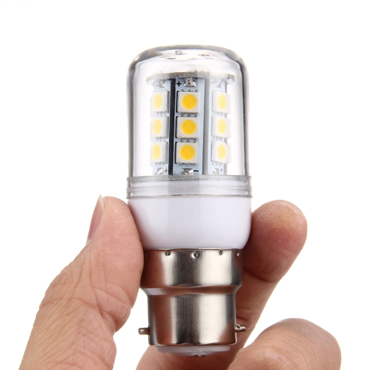 B22 2.5W Corn Light Bulb, 27 LEDs SMD 5050, AC 220V