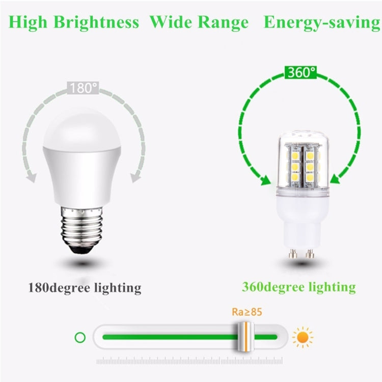 GU10 2.5W Corn Light Bulb, 27 LEDs SMD 5050, AC 220V