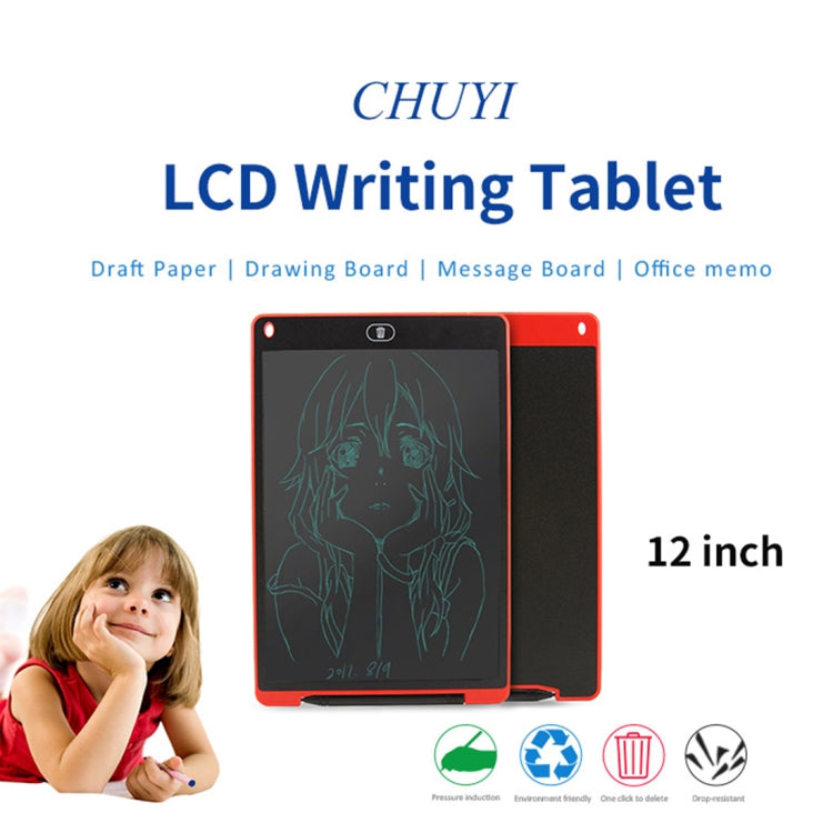 CHUYI 12 inch LCD Writing Tablet High Brightness Handwriting Drawing Sketching Graffiti Scribble Doodle Board eWriter for Home Office Writing Drawing