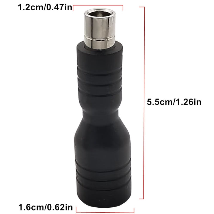 DC 5.5mm x 2.1mm Female  to DC 8.0mm x 2.0mm Male Adapter for Portable Power Station, Solar Generators  - Black